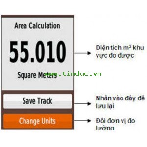 Sử dụng máy định vị vệ tinh Garmin để tính diện tích