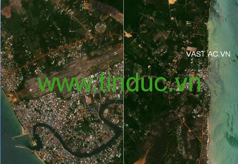 Những bức ảnh của vệ tinh viễn thám Việt Nam