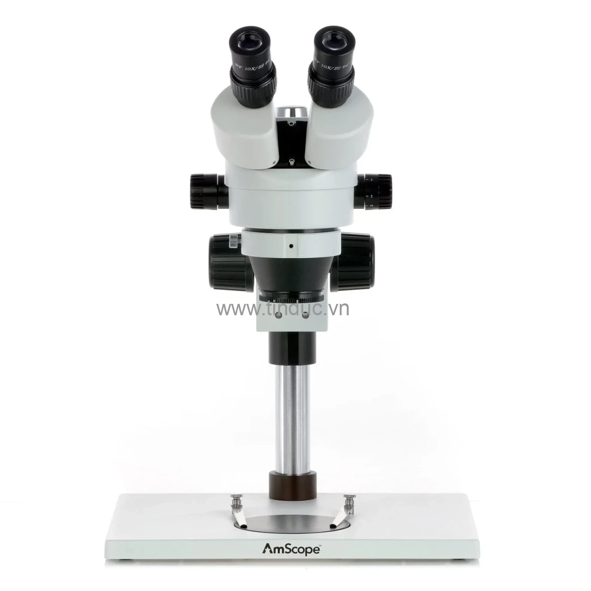 Kính hiển vi soi nổi hai mắt AmScope SM-1B (7X–45X), gắn trên trụ đứng với đế lớn (Hãng AmScope - Mỹ) 4