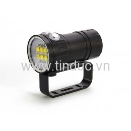 Đèn pin chống nước cho thợ lặn TERINO T14 (dùng dưới nước, tầm chiếu xa 300-500m) - Hàng chính hãng