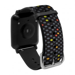 Dây thay thế cho đồng hồ thông minh QWatch Q82 (made in Taiwan) - màu Chấm Bi
