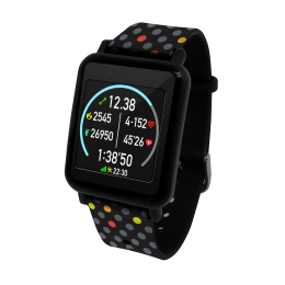 Đồng hồ thông minh theo dõi sức khỏe, đo nhịp tim cao cấp QWatch Q82 (Made in Taiwan) - Dây Chấm Bi