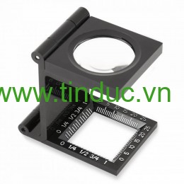 Kính lúp kiểm tra sợi vải có thước đo Carson LT-30 (5x) (Hãng Carson - Mỹ)
