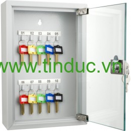 Tủ treo chìa khóa (giá treo chìa) Barska 10 vị trí có cửa kính CB12986 (10 chỗ móc chìa) (Hãng Barska - Mỹ)