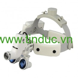 Kính lúp cao cấp có đèn, choàng đầu TERINO RDM-001 (dùng cho nha khoa, phẫu thuật) - Hàng chính hãng