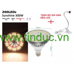 Đèn Led chống nước trồng cây trong nhà Terino D38FS (300W, Sunlight) - Hàng chính hãng