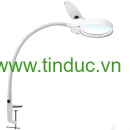 Kính lúp gắn bàn có đèn TERINO DE-7SW (phóng đại 8X và 15X, Led, màu trắng) - Hàng chính hãng