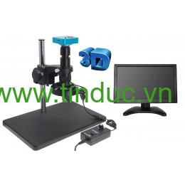 Kính hiển vi soi 3D kỹ thuật số công nghiệp Terino CA38MPHD-LCD phiên bản nhìn 3D (Soi 3D, LCD 13.3 inch HD, Phóng đại 7x-180X) - Hàng chính hãng