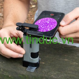 Kính hiển vi bỏ túi kèm kẹp điện thoại thông minh Carson MP-400 (120 - 240x)  (Hãng Carson - Mỹ)