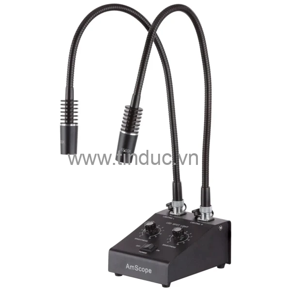 Đèn LED đôi AmScope LED-11C (6W, cổ ngỗng, điều khiển riêng cho kính hiển vi) (Hãng AmScope - Mỹ)