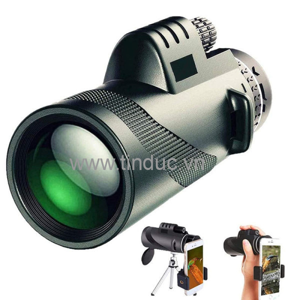 Ống nhòm một mắt Terino MP-4060 (40x60mm, lăng kính BAK4, độ phóng đại cao, HD, màu xanh lính)  -  Hàng chính hãng