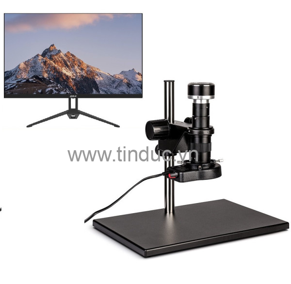 Kính hiển vi kỹ thuật số công nghiệp có thước đo Terino CA38MPHD kèm LCD 15.6 inch (Phiên bản tích hợp đo kích thước đối tượng, Phóng đại 7x-180X, Camera HDMI/USB/Mouse, Full HD) - Hàng chính hãng