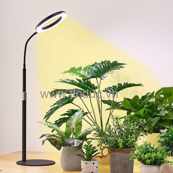 Đèn LED chống nước trồng cây trong nhà Terino DX-01 (Ánh sáng toàn dải, có hẹn giờ tụ động, dạng đứng cao 15.24 cm, thu ngắn linh hoạt) – Hàng chính hãng