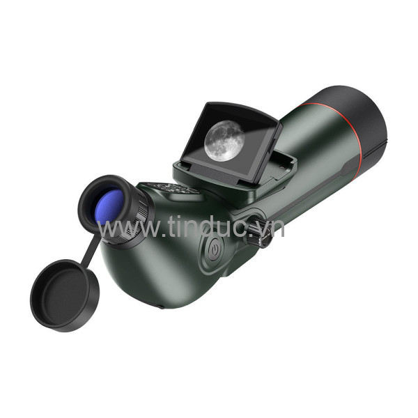 Kính viễn vọng phản xạ Terino TSC-80 (zoom 350X, quay video 4K, hỗ trợ quan sát ban đêm, dùng cho thiên văn ngoài trời, quan sát Mặt Trăng và chim) - Hàng chính hãng