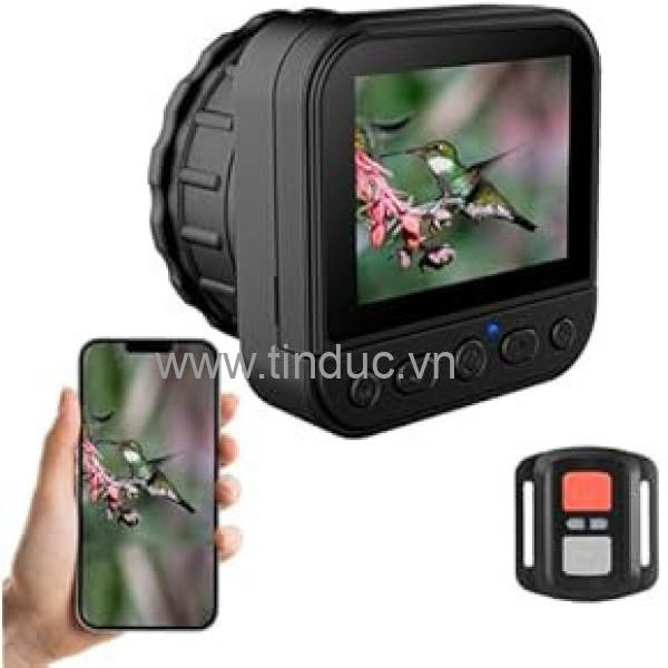 Thiết bị Camera quay, chụp gắn thị kính Terino CA-WF02 (Wifi, 64MP, Video 4K, LCD 2.8 inch, có thể gắn vào ống nhòm, kính hiển vi, kính thiên văn) - Hàng chính hãng
