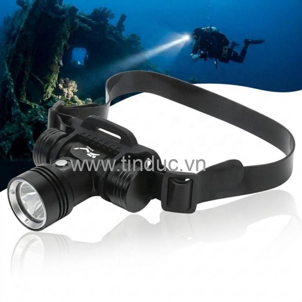 Đèn pin đội đầu chống nước cho thợ lặn TERINO K82 (sử dụng được dưới nước, trên mặt đất, chuyên dùng cho lặn biển và câu cá đêm) – Hàng chính hãng