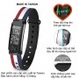 Vòng tay theo dõi sức khỏe, đo nhịp tim cao cấp Q-Band Q68HR New - Dây màu cờ (Sản xuất tại TAIWAN) 2