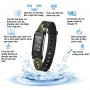 Vòng tay theo dõi sức khỏe, đo nhịp tim cao cấp Q-Band Q68HR New - Dây xanh ngụy trang (Sản xuất tại TAIWAN) 2
