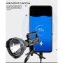 Đèn pin sạc chiếu sáng cầm tay Terino T590 (chống nước) - Hàng chính hãng 4