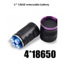 Đèn pin sạc cầm tay tia cực tím (UV) cao cấp Terino D6000-UV (365nm, 120W)- Hàng chính hãng 3