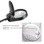 Kính lúp gắn bàn có đèn TERINO DE-7SB (phóng đại 8X và 15X, Led, màu đen) - Hàng chính hãng 2