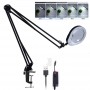 Kính lúp công nghiệp gắn bàn có đèn TERINO DE-27B (phóng đại 10X và 20X, Led, màu đen) - Hàng chính hãng 5