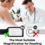 Kính lúp cầm tay đọc sách cao cấp Magnipros ED-12 (phóng đại 6x, 10 đèn LED chống chói, điều chỉnh độ sáng) (Hãng MagniPros- Mỹ) 1