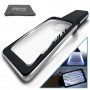 Kính lúp cầm tay cao cấp Magnipros độ phóng đại kép 3x+5x (có đèn LEDs) (Hãng MagniPros- Mỹ) 1