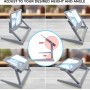 Kính lúp đọc sách cỡ lớn cao cấp Magnipros 1820GY+ST- FBA (5X, có đèn led 3 chế độ màu vô cấp để giảm mỏi mắt, có khung đỡ) (Hãng Magnipros- Mỹ) 7