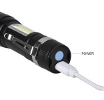 Đèn pin sạc cầm tay chống nước TERINO T1012 (có đèn cạnh) - Hàng chính hãng 1