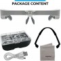 Kính lúp choàng đầu Magnipros MP9895 (có sạc, 2 đèn LED và 4 thấu kính có thể tháo rời 1.5X, 2.5X, 3.5X và 5X) (Hãng Magnipros- Mỹ) 1