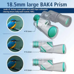 Ống nhòm Terino BN-2050 (20x50mm, lăng kính BAK4, chống nước, quan sát xa, hỗ trợ nhìn đêm) phù hợp cho ngắm chim, săn bắn, du lịch & sự kiện trong điều kiện ánh sáng yếu - Hàng chính hãng 3