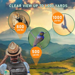 Ống nhòm hai mắt Terino BN-2050 (20x50mm, lăng kính BAK4, chống nước, quan sát xa, hỗ trợ nhìn đêm) phù hợp cho ngắm chim, săn bắn, du lịch & sự kiện trong điều kiện ánh sáng yếu - Hàng chính hãng 3