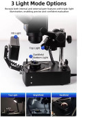 Kính hiển vi soi, kiểm tra đá quý chuyên dụng Terino GEM-22 Pro (Tích hợp camera 4K, soi đá quý và kim cương) - Hàng chính hãng 2