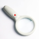 Kính lúp cầm tay đọc sách cao cấp Terino DE-9W (10x/20x, màu trắng, có đèn led) - Hàng chính hãng 2