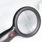 Kính lúp cầm tay đọc sách cao cấp Terino DE-9B (10x/20x, màu đen, có đèn led) - Hàng chính hãng 3