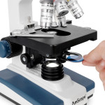 Kính hiển vi sinh học 3 mắt AmScope T120 (40X–2000X, Đèn LED, Bàn cơ 3D, Đầu Siedentopf, Camera C-mount 5MP USB 2.0) - (Hãng AmScope - Mỹ) 3