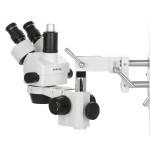 Kính hiển vi soi nổi 3 mắt AmScope SM-4  (phóng đại 7X–45X, kèm đèn vòng halogen 150W và giá đỡ tay đôi dạng boom) (Hãng AmScope - Mỹ) 3