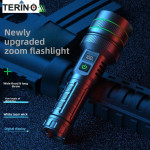 Đèn pin sạc cầm tay siêu sáng Terino T79 (40W, chống nước, zoom điều chỉnh tiêu cự, màn hình hiển thị LED, thời lượng pin dài)- Hàng chính hãng 3