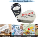 Kính lúp cầm tay có đèn chất lượng cao TERINO LH-3021-LED/UV (có đèn Led/UV, soi tiền, đá quý, chi tiết nhỏ) - Hàng chính hãng 1