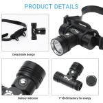 Đèn pin đội đầu chống nước cho thợ lặn TERINO K82 (sử dụng được dưới nước, trên mặt đất, chuyên dùng cho lặn biển và câu cá đêm) – Hàng chính hãng 4