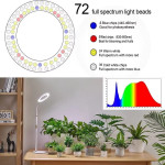 Đèn LED chống nước trồng cây trong nhà Terino DX-02 (Ánh sáng toàn dải, loại 02 vòng đèn, có hẹn giờ tự động, dạng đứng cao từ (58cm - 170cm), thu ngắn linh hoạt) – Hàng chính hãng 1