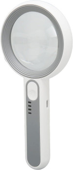 Kính lúp cầm tay đọc sách cao cấp Terino DE-18W (5x/12x, Pin sạc bên trong, màu trắng, có đèn led) - Hàng chính hãng 6