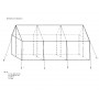 Lều trại quân đội dã chiến dùng cho 1 đại đội (diện tích 45 m2 ) 1